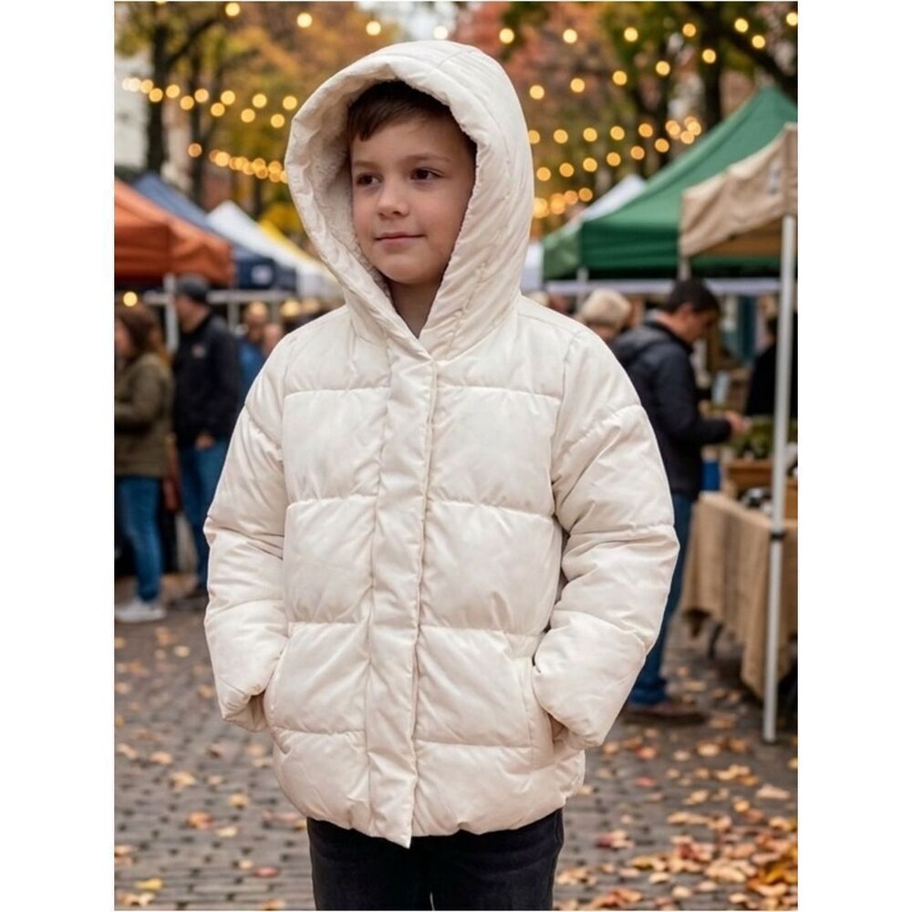 🔥 Take 50% OFF- Old Navy Puffer Water Resistant Winter Hoodie Jacket, Size-M(8)
